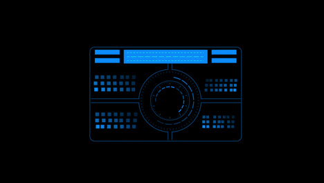 Sci-Fi-Futuristic-HUD-circle-interfaces-digital-display-Screen,-Hi-tech-Hologram-button,-Loading,-target,-High-Tech-Concept-Element-with-alpha-channel.